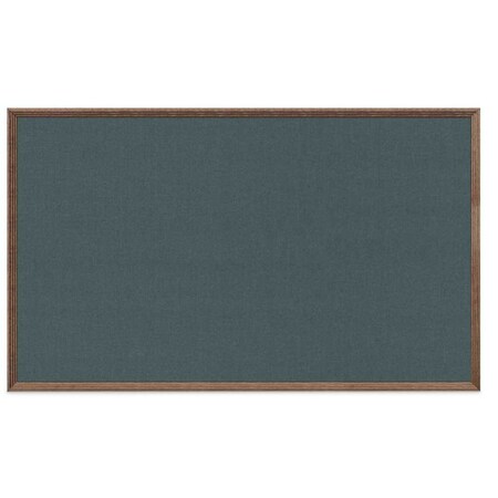 United Visual Products Decor Wood Combo Board, 72"x48", Walnut/Black Porcelain & Keylime UV705DEFAB-WALNUT-BLKPORC-KEYLIME